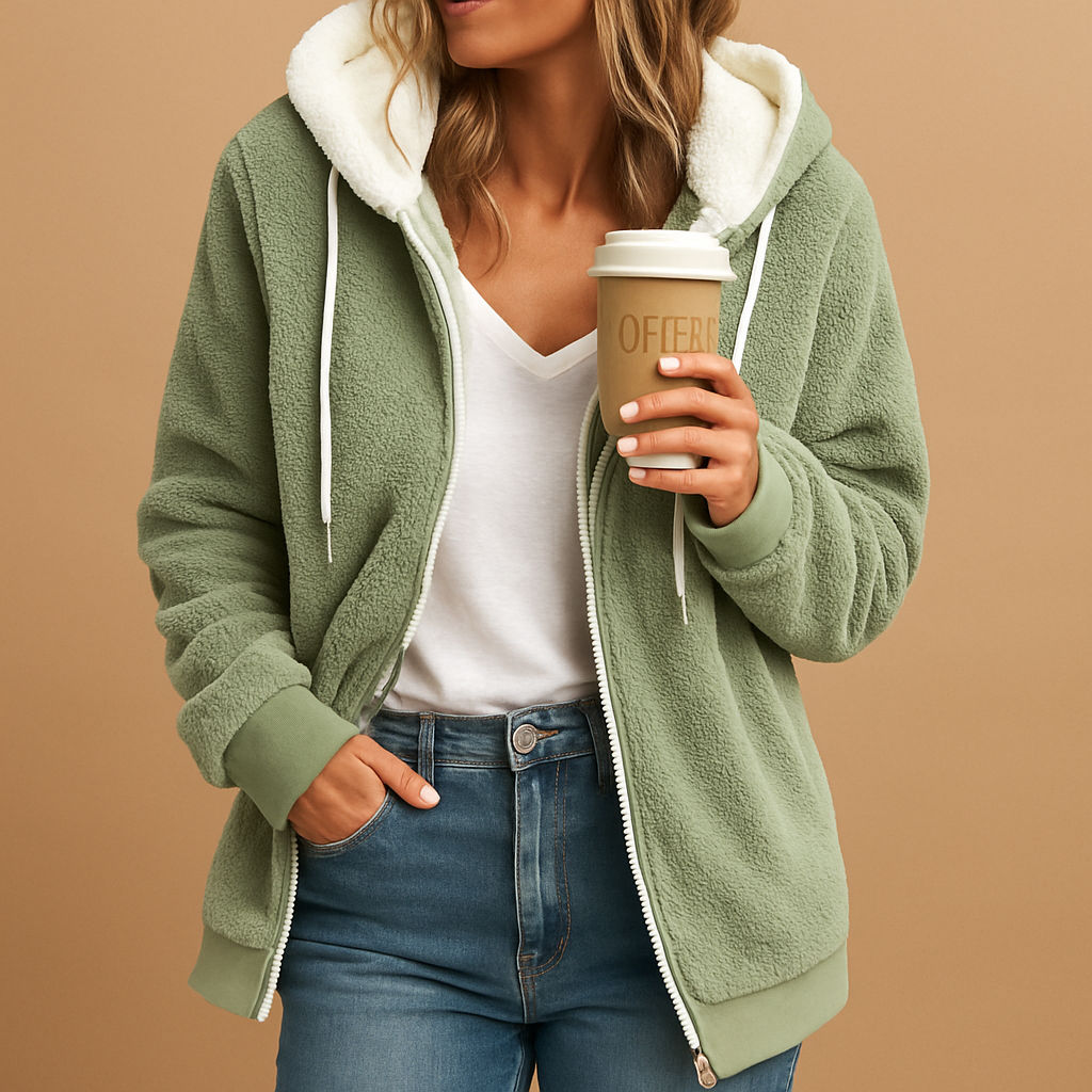 Femke | Long Fleece Cardi for Women