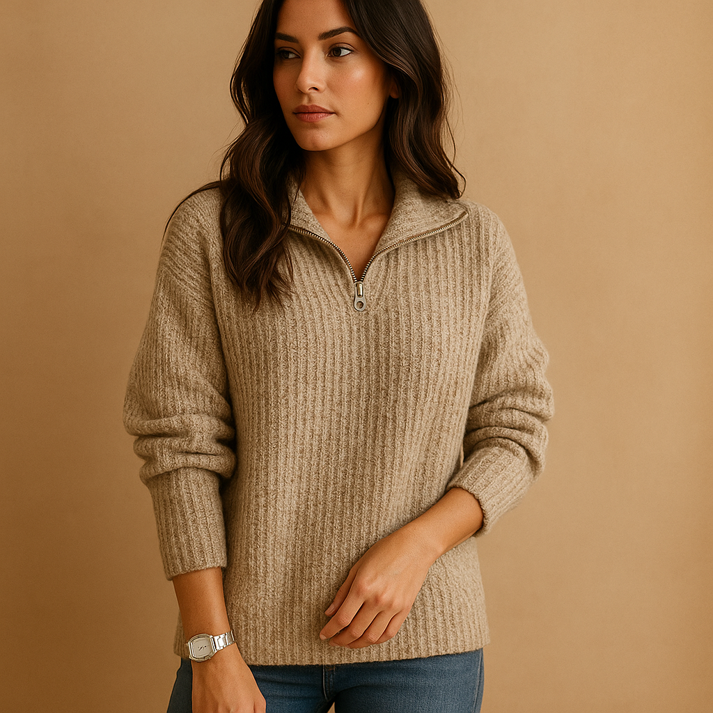 Elsa | Half-Zip Sweater for Women