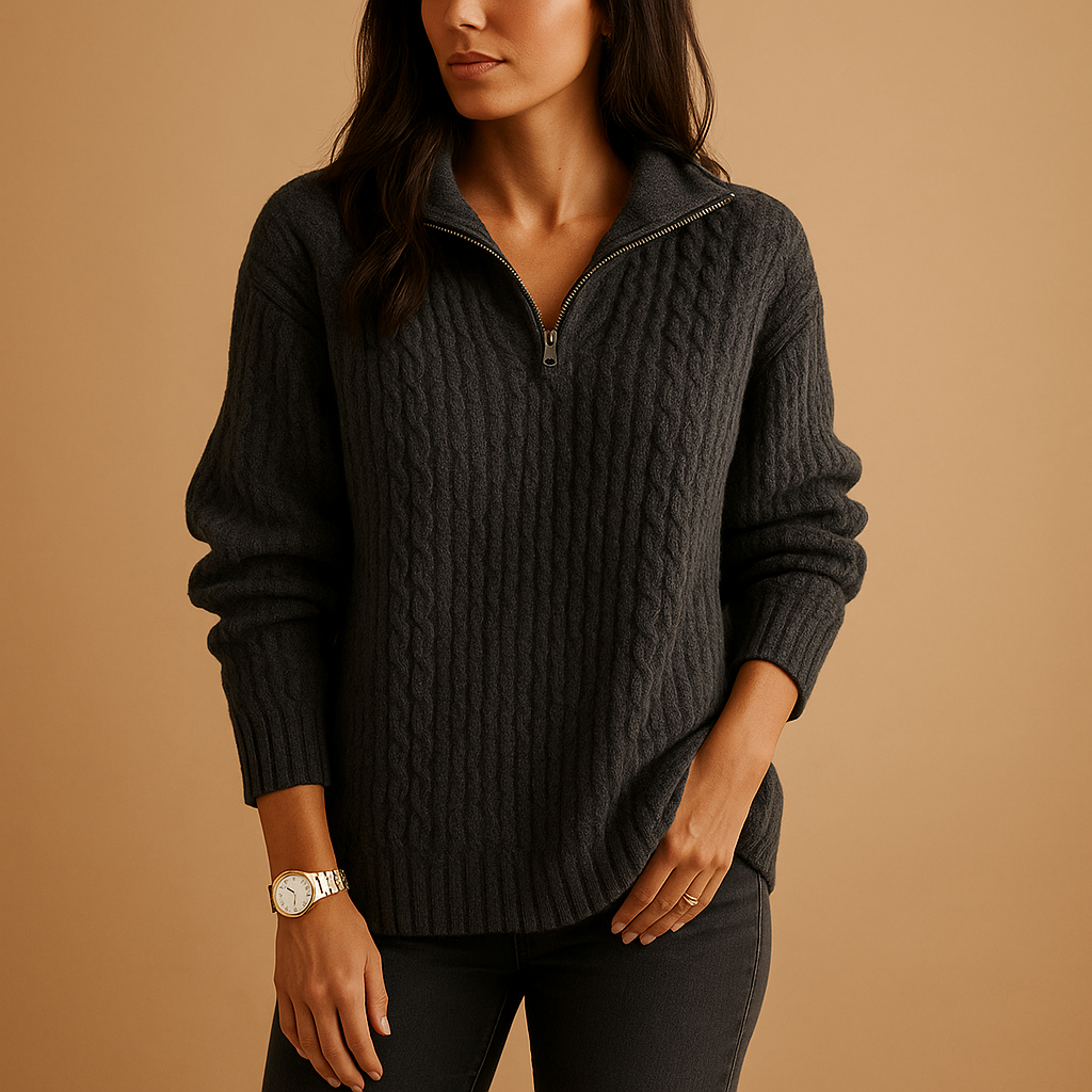 Elsa | Half-Zip Sweater for Women