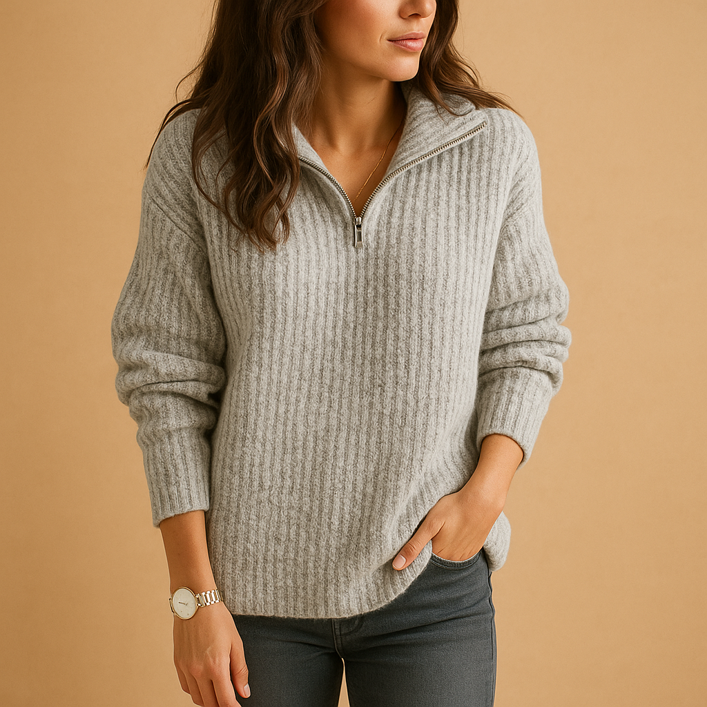 Elsa | Half-Zip Sweater for Women