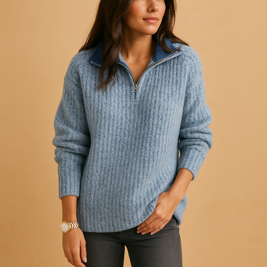 Elsa | Half-Zip Sweater for Women