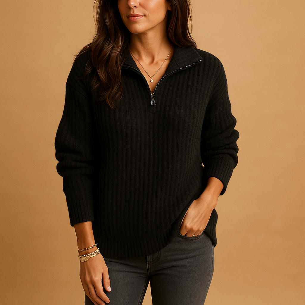 Elsa | Half-Zip Sweater for Women