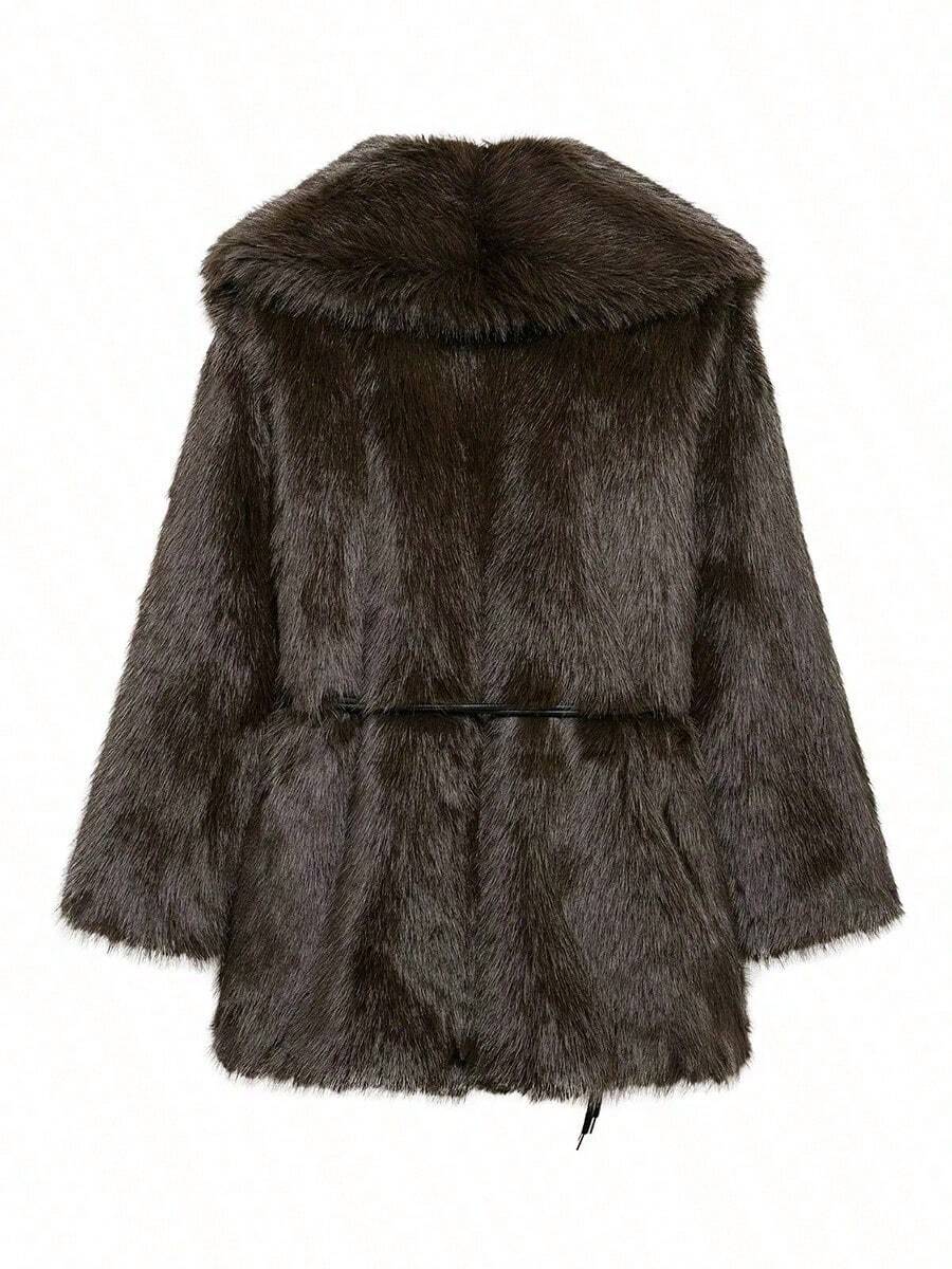 Keira | Women’s Faux Fur Winter Coat with Collar