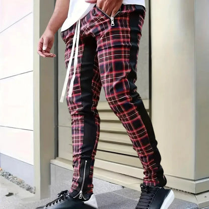 ALOIS - Classic Mens checked trousers