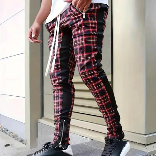 ALOIS - Classic Mens checked trousers
