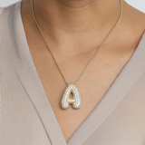 Aven Initial Diamond Necklace