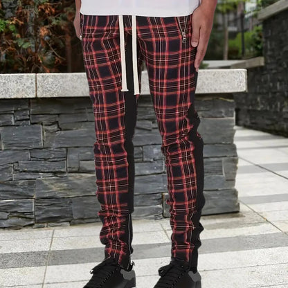 ALOIS - Classic Mens checked trousers