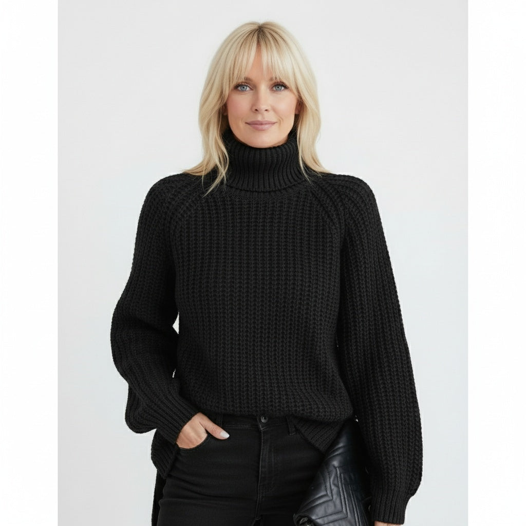 Jolise | Women’s Modern Cotton Turtleneck Sweater