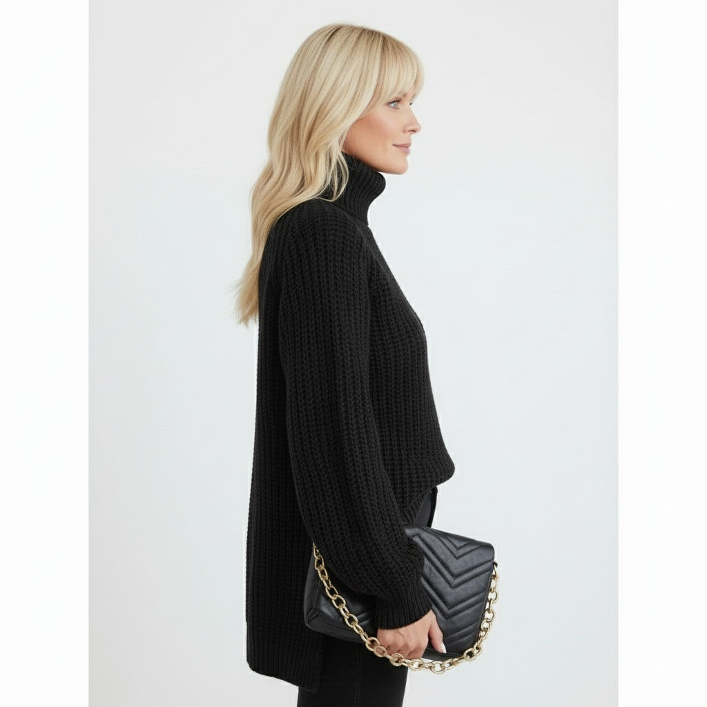 Jolise | Women’s Modern Cotton Turtleneck Sweater