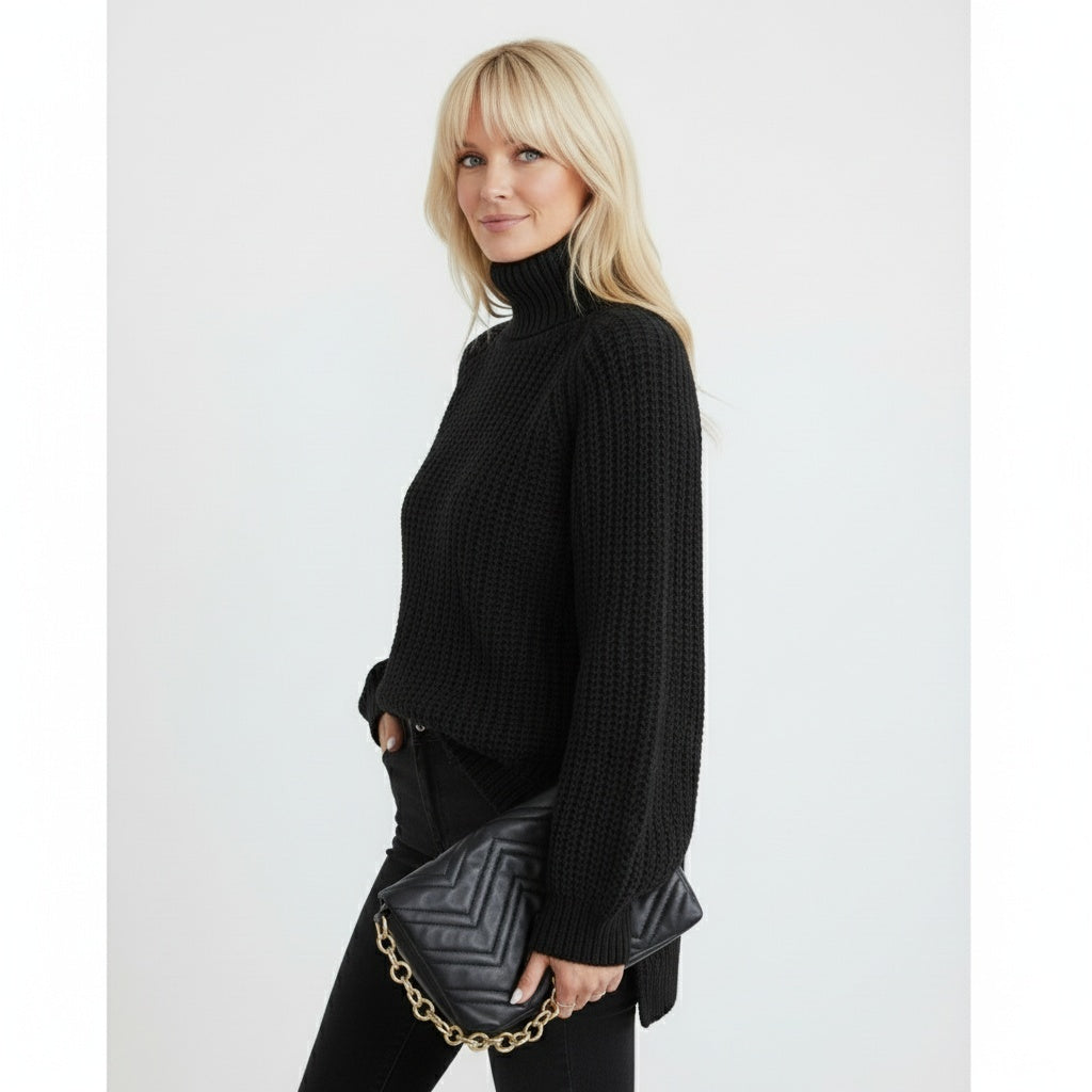 Jolise | Women’s Modern Cotton Turtleneck Sweater