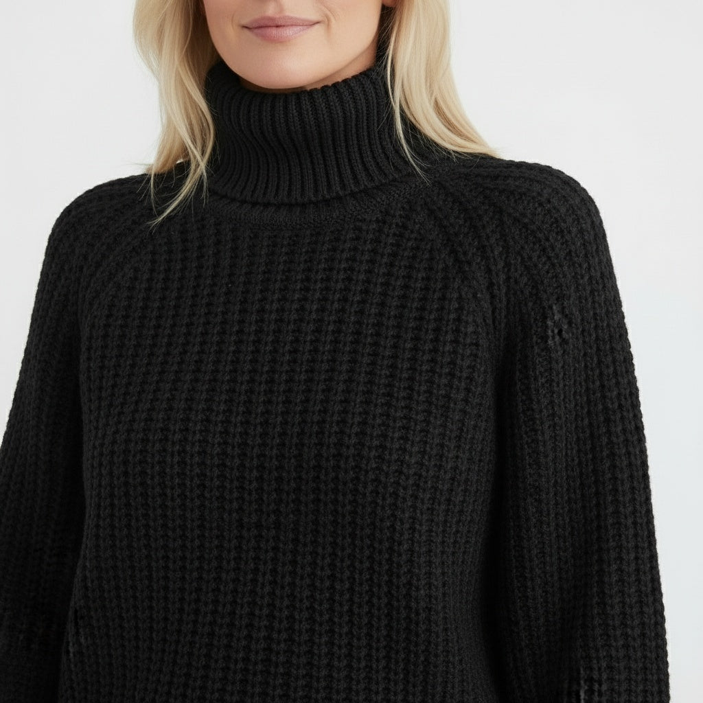 Jolise | Women’s Modern Cotton Turtleneck Sweater